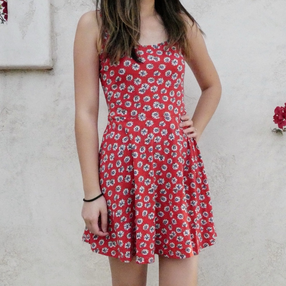 Cotton On Summer Red Dress in size XS